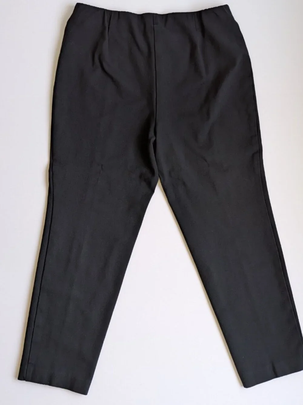 CLEARANCE Womens J Jill Ponte Pants MP Petite Slim Leg Black FLAW Casual Stretch